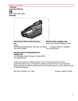 Hitachi VM-E54A User Manual