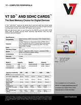 V7 SD Card 2GB VASD2GR-1E Leaflet