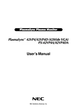 NEC PX-42VP4D User Manual