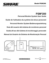 Shure PSM200 Manuel D’Utilisation