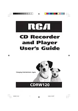 RCA CDRW120 사용자 설명서