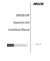 Pelco dx8100-exp Manuel D’Utilisation