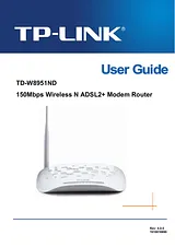 TP-LINK TD-W8951ND Справочник Пользователя