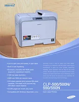 Samsung CLP-500 전단