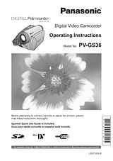 Panasonic PV-GS36 Справочник Пользователя