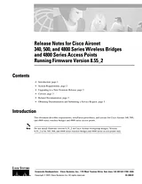 Cisco Cisco Aironet 340 Ethernet Bridges Release Notes
