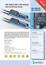 Metrel MD 1160 Voltage Tester 20992241 Hoja De Datos