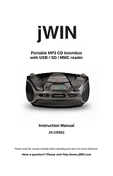 jWIN JX-CD561 Manual Do Utilizador