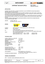 Lappkabel UNITRONIC® AS-INTERFACE 2 x 1.5 YE Yellow 2170830 Data Sheet