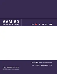 Anthem Audio AVM 50 Manual Do Utilizador