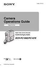 Sony DCR-PC106E Manual Do Utilizador
