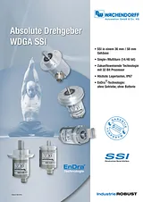 Wachendorff ROTARY ENCODER WDGA-58B SSI MULTI GRAY WDGA-58B-10-1218-SI-A-G-0-1-CB8 Data Sheet