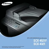 Samsung Mono Multifunction Printer SCX-4521 Справочник Пользователя