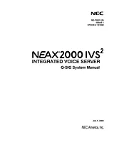 NEC NEAX2000 IVS2 Manual De Usuario