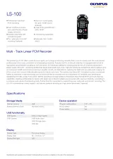 Olympus LS-100 PCLS100 User Manual