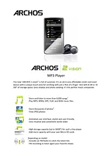Archos  2 vision - 8gb 仕様ガイド