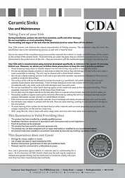 CDA KC11WH Leaflet