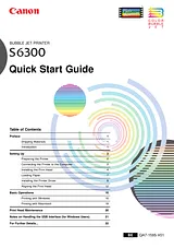 Canon s6300 Guide D’Installation Rapide