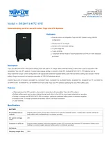 Tripp Lite External 240V Tower Battery Pack for select Tripp Lite UPS Systems (BP240V1407C-1PH) BP240V1407C-1PH Leaflet