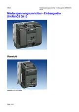Siemens SINAMICS G110 0.25 kW 1-phase frequency inverter, 230 Vac to , 6SL3211-0AB12-5BA1 6SL3211-0AB12-5BA1 Ficha De Dados
