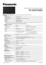 Panasonic TH-65PF30ER User Manual