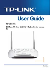 TP-LINK TD-W8961NB Справочник Пользователя