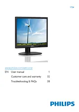 Philips LCD monitor with SmartImage 17S4SB 17S4SB/00 데이터 시트
