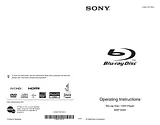 Sony 3-452-775-11(1) Manuel D’Utilisation