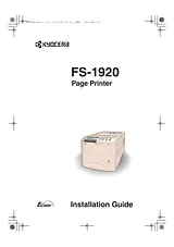 KYOCERA FS-1920 Installation Guide