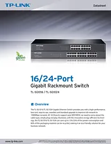 TP-LINK 24-Port Gigabit Switch TL-SG1024 데이터 시트