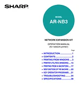 Sharp AR-NB3 Manual Do Utilizador