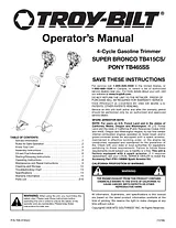 Troy-Bilt SUPER BRONCO TB415CS Benutzerhandbuch