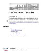 Cisco Cisco Prime Network 4.1 릴리즈 노트