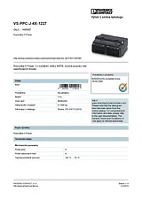 Phoenix Contact Power distributor VS-PPC-J-4X-1227 1405387 1405387 Datenbogen