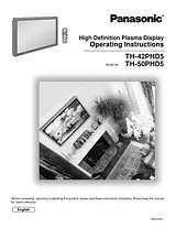 Panasonic TH-42PHD5 User Guide