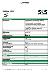 Sks Hirschmann Test lead [ Banana jack 4 mm - Banana jack 4 mm] 1.5 m Green CO MLN SIL 150/1 934093104 データシート