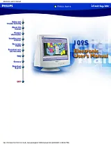Philips 109S20 Справочник Пользователя