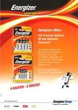 Energizer Ultra AAA 4+2 636047 Ficha De Dados