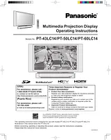 Panasonic PT-50LC14 Справочник Пользователя