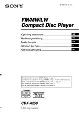 Sony CDX-A250 Manual Do Utilizador