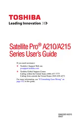 Toshiba a210-ez2201 User Guide