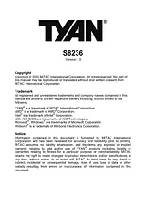 Tyan Computer S8236 ユーザーズマニュアル