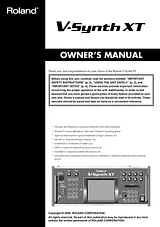 Roland v-synth xt Owner's Manual