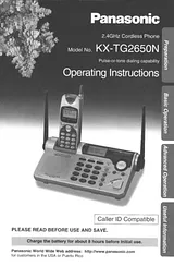 Panasonic KX-TG2650N Manual De Usuario