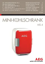 AEG Cool Box Litres V 230 Vac, 12 Vdc Red, White 4 l 97250 User Manual