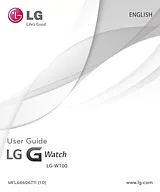 LG LG G WATCH (W100) White and Gold User Manual