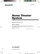 Sony HT-6600DP Manual Do Utilizador