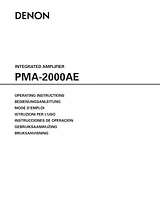 Denon PMA-2000AE ユーザーズマニュアル