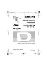Panasonic sv-sd770v Manuel D’Utilisation
