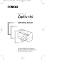 Pentax Optio 430 Operating Guide